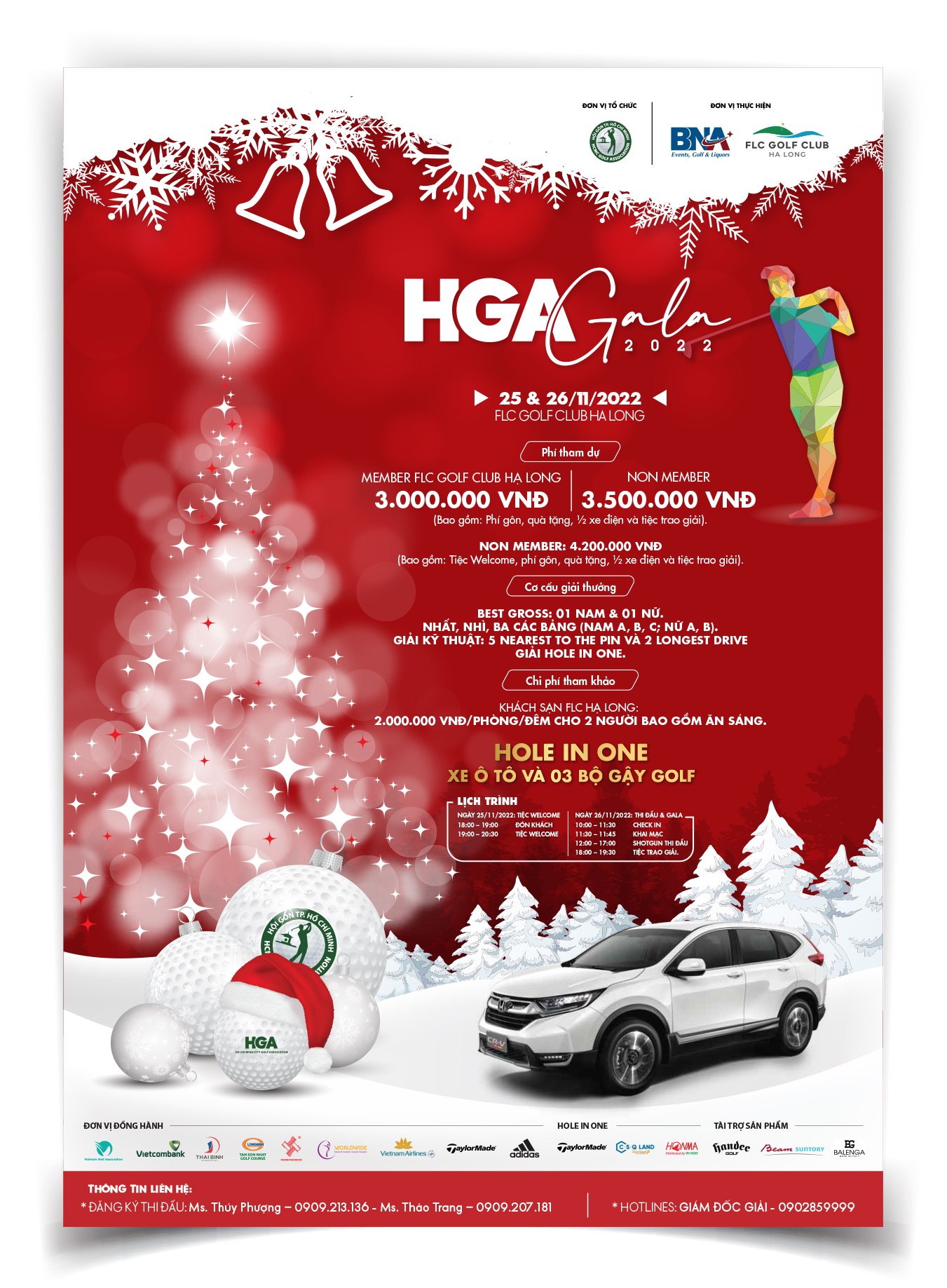Hội golf TP. Hồ Chí Minh đăng cai tổ chức thành công giải golf HGA Gala 2022